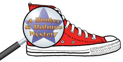 Hunter & Holmes red shoe logo